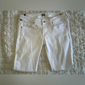 Citizens of Humanity. White Racer Skinny Jeans. Size 29.